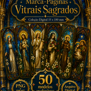 Marca-Páginas Vitrais Sagrados
