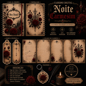 Caderno Noite Carmesim