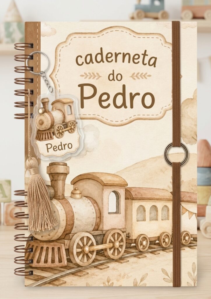 Caderneta Trenzinho 🚂🤎