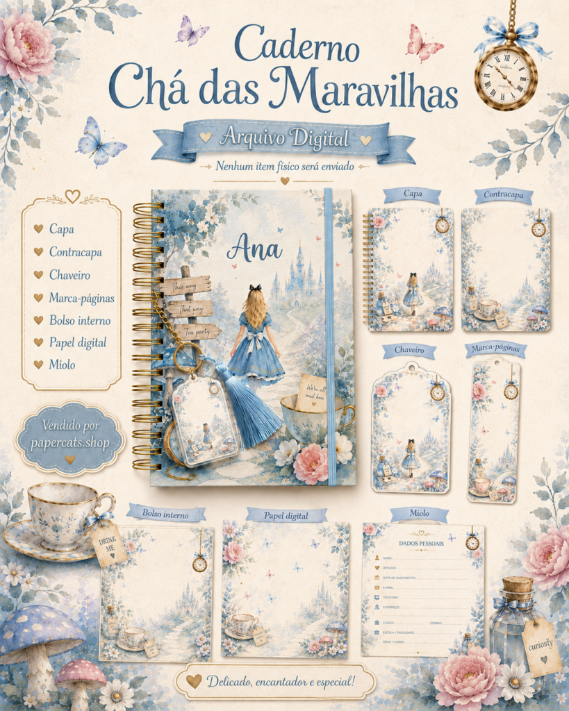 Caderno Chá das Maravilhas
