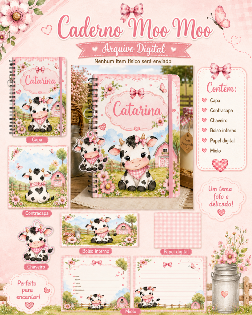 Caderno Moo Moo