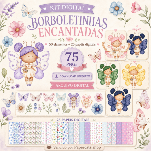 🦋 Kit Digital Borboletinhas Encantadas 🦋