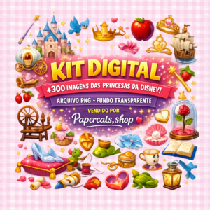 Kit digital Princesas da Disney