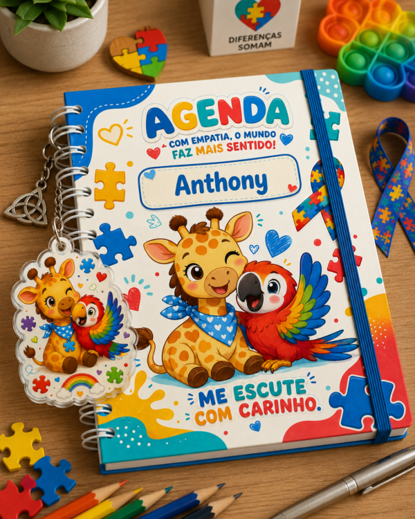 🌈 Agenda e Diário Autista Não Datado – Arquivo Digital 🧩✨