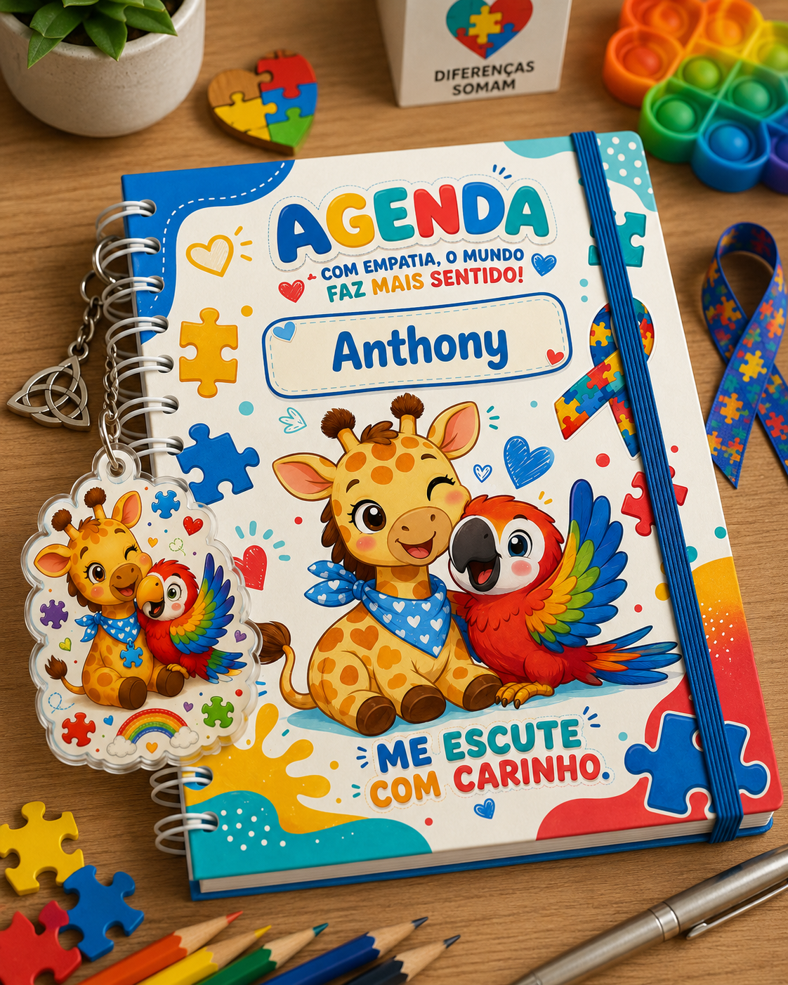 🌈 Agenda e Diário Autista Não Datado – Arquivo Digital 🧩✨